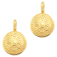 DQ European metal charms mandala Gold (nickel free)