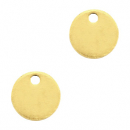 DQ European metal charms 8mm Gold (nickel free)