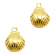 DQ European metal charms shell Gold (nickel free)
