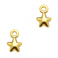 DQ European metal charms star Gold (nickel free)