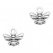 DQ European metal charms bee Antique Silver (nickel free)