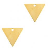 DQ European metal charms triangle Gold (nickel free)