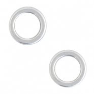 DQ European metal findings ring 6mm Antique Silver (nickel free)