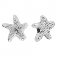 DQ European metal beads starfish Antique Silver (nickel free)