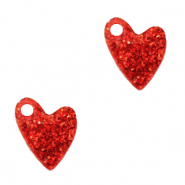 Plexx charms heart glitter Ruby Red
