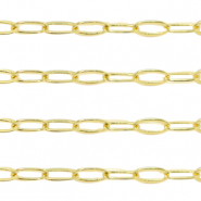 DQ European metal findings belcher chain anchor cable Gold (nickel free)