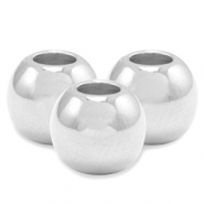 DQ European metal beads 6mm Antique Silver (nickel free)