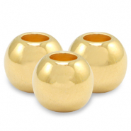 DQ European metal beads 2.5mm Gold (nickel free)