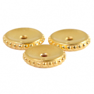 DQ European metal beads disc 11mm Gold (nickel free)