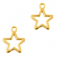 DQ European metal charms star Gold (nickel free)