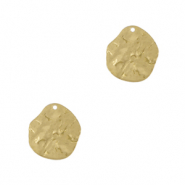DQ European metal charms irregular Gold (nickel free)