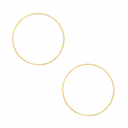 DQ European metal findings closed rings 10mm Gold (nickel free)