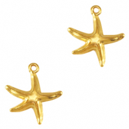 DQ European metal charms starfish Gold (nickel free)