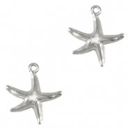 DQ European metal charms starfish Antique Silver (nickel free)
