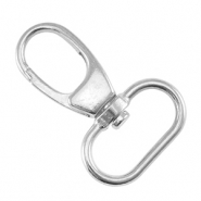 DQ European metal findings key chain 39mm Antique Silver (nickel free)