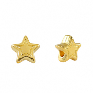 DQ European metal beads star Gold (nickel free)