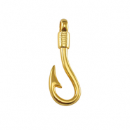 DQ European metal findings lock fishing hook Gold (nickel free)