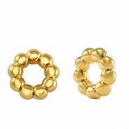 DQ European metal beads spacer Bali ring 11mm Gold (nickel free)