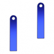 Statement charms bar Metallic Royal Blue