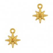 DQ European metal charms star Gold (nickel free)
