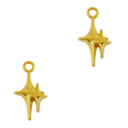 DQ European metal charms star Gold (nickel free)
