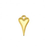 DQ European metal charms Heart Gold
