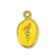 DQ European metal charms shell Yellow-Gold (nickel free)