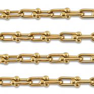 Stainless steel findings belcher chain oval Gold