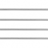 Stainless steel findings belcher chain snake Silver