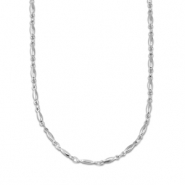 Stainless steel necklaces oval Silver