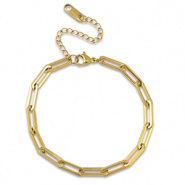 Stainless steel bracelets chain link Gold