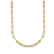 Stainless steel necklaces chain link Gold