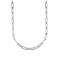 Stainless steel necklaces chain link Silver