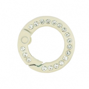 Colourful jewellery findings key chain ring Off White