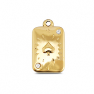 BY31® Stainless steel charms card spade Gold