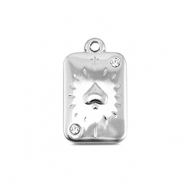BY31® Stainless steel charms card spade Silver
