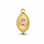 BY31® Stainless steel charms drop Gold-Light Lilac