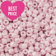 Glass seed beads 6/0 (4mm) Light Pink