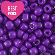 Glass seed beads 8/0 (3mm) Dark Purple