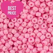 Glass seed beads 8/0 (3mm) Pink
