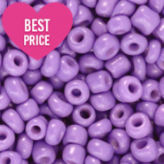 Glass seed beads 8/0 (3mm) Deep Lavender Purple
