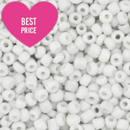 Glass seed beads 12/0 (2mm) White