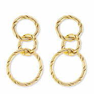 Stainless steel earrings / earpins Gold