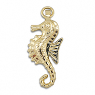 Brass TQ metal charms seahorse Gold