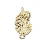 Brass TQ metal connector snail Gold