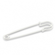 Metal findings ornamental pin White