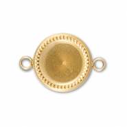 BY31&reg; Stainless steel connector with setting for SS39 chaton Gold