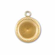 BY31® Stainless steel charms with setting for SS39 chaton Gold