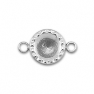 BY31® Stainless steel connector with setting for SS29 chaton Silver