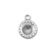 BY31® Stainless steel charms with setting for SS29 chaton Silver